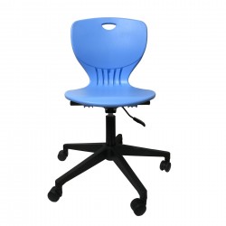 Ученически стол RFG Maxima Move Black, полипропилен, до 120 kg, син - Rfg