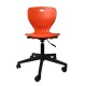 Ученически стол RFG Maxima Move Black, полипропилен, до 120 kg, оранжев