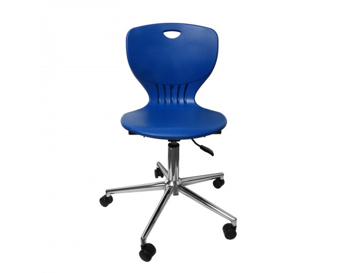 Ученически стол RFG Maxima Move Chrome, полипропилен, до 120 kg, син