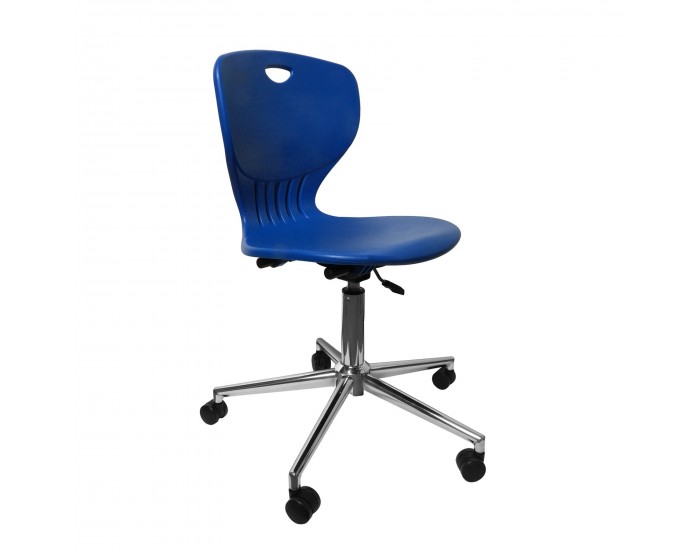 Ученически стол RFG Maxima Move Chrome, полипропилен, до 120 kg, син