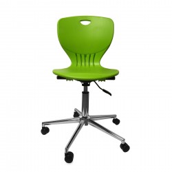 Ученически стол RFG Maxima Move Chrome, полипропилен, до 120 kg, зелен - Rfg