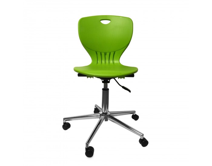 Ученически стол RFG Maxima Move Chrome, полипропилен, до 120 kg, зелен