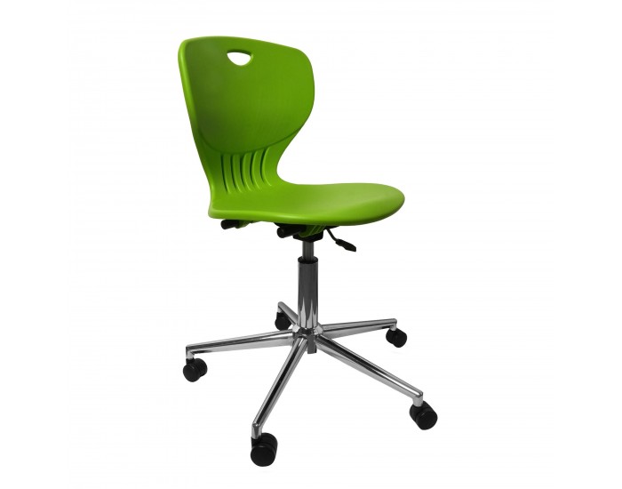 Ученически стол RFG Maxima Move Chrome, полипропилен, до 120 kg, зелен