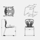 Ученически стол RFG Maxima C, от VIII до XII клас, 43 х 45 х 46 cm, до 120 kg, мандарина
