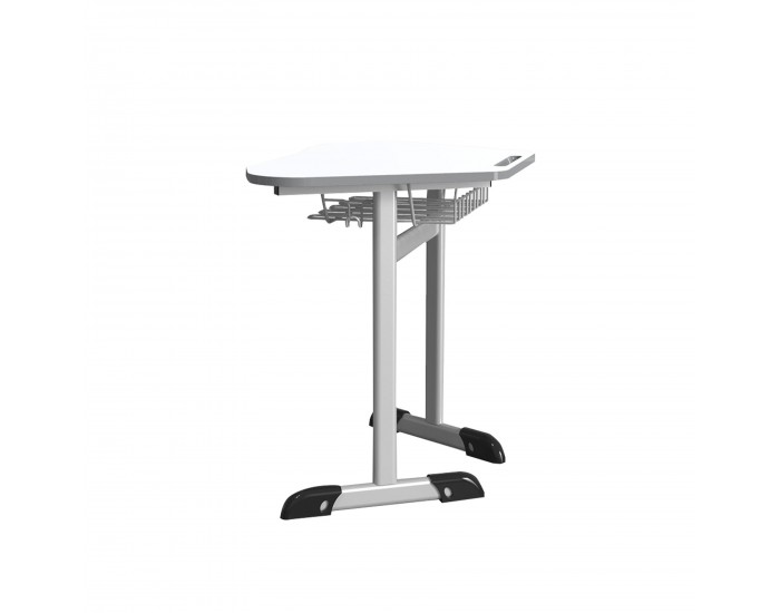 Ученическа маса RFG Jam, едноместна, от I до IV клас, 700 х 500 х 670 mm, MDF, сива