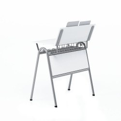 Маса по музика RFG Letme, над VII клас, 700 х 500 х 750 mm, сив плот, сив метал - Rfg