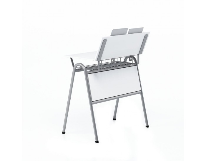 Маса по музика RFG Letme, над VII клас, 700 х 500 х 750 mm, сив плот, сив метал