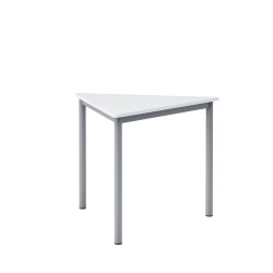 Маса RFG School Trapez 60, над VIII клас, 790 х 905 х 750 mm, бял плот, сив метал - Rfg