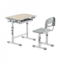 Ергономичен чин и стол RFG Ergo Tech B207, ученически, сив цвят - Rfg