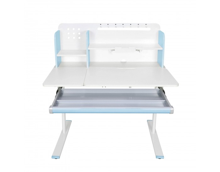 Бюро RFG с регулируема височина Ergo Light 1003A, MDF плот, метални крака, синьо