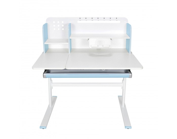 Бюро RFG с регулируема височина Ergo Light 1003A, MDF плот, метални крака, синьо