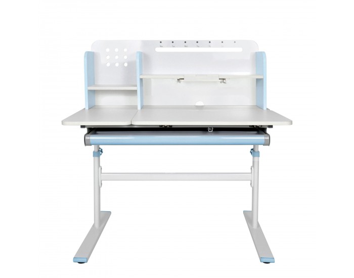 Бюро RFG с регулируема височина Ergo Light 1003A, MDF плот, метални крака, синьо
