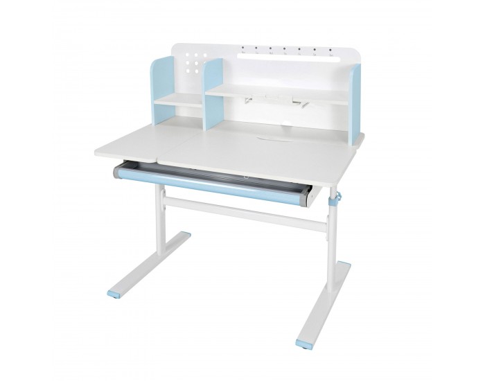 Бюро RFG с регулируема височина Ergo Light 1003A, MDF плот, метални крака, синьо