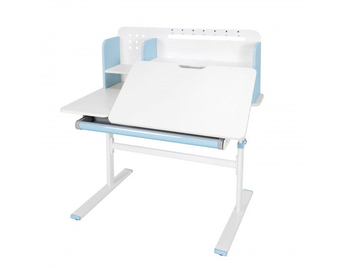 Бюро RFG с регулируема височина Ergo Light 1003A, MDF плот, метални крака, синьо