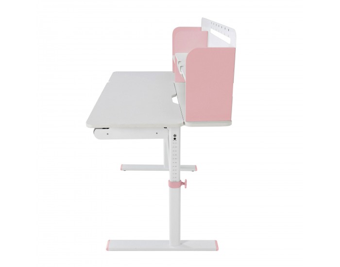 Бюро RFG с регулируема височина Ergo Light 1003A, MDF плот, метални крака, розово