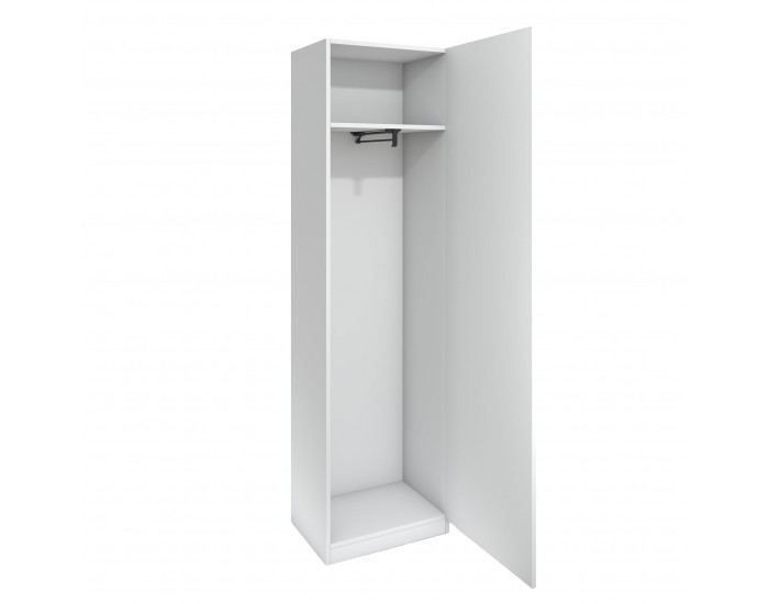 Гардероб RFG Monaco, единичен, 550 х 400 х 2000 mm, ПДЧ 18 mm, бял