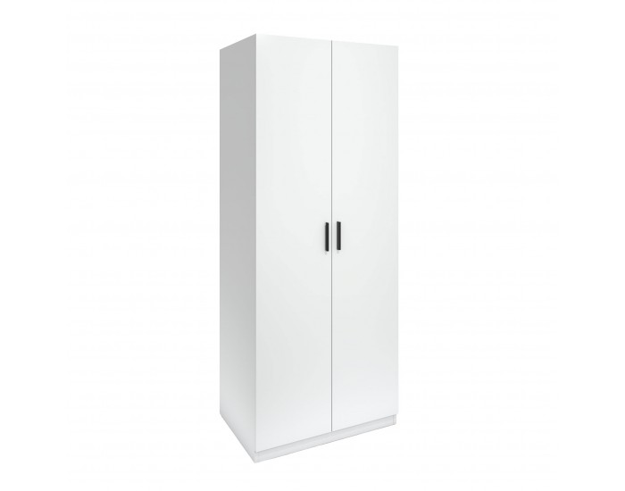 Гардероб RFG Monaco, с рафтове, 800 х 550 х 2000 mm, ПДЧ 18 mm, бял