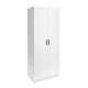 Гардероб RFG Monaco, с рафтове, 800 х 550 х 2000 mm, ПДЧ 18 mm, бял
