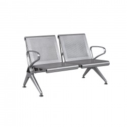 Посетителска пейка RFG Дъблин, с 2 места, метална, 1180 х 640 х 760 mm - Rfg