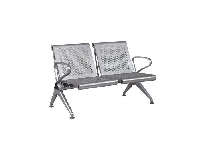 Посетителска пейка RFG Дъблин, с 2 места, метална, 1180 х 640 х 760 mm
