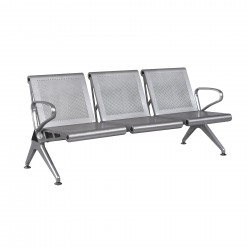 Посетителска пейка RFG Дъблин, с 3 места, метална, 1750 х 640 х 760 mm - Rfg