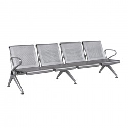 Посетителска пейка RFG Дъблин, с 4 места, метална, 2320 х 640 х 760 mm - Rfg