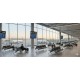 Посетителска пейка RFG Берн, с 2 места, екокожа, метални крака, 1230 х 680 х 770 mm