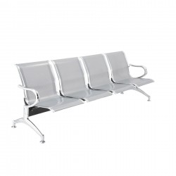 Посетителска пейка RFG София, с 4 места, метална, 2320 х 680 х 770 mm - Rfg