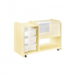 Етажерка RFG Smarty F102759, на колела, 3 тавички, 18 mm шперплат, 800 х 400 х 540 mm - Rfg