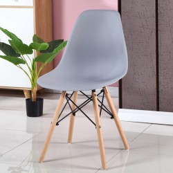 Трапезен стол RFG Vassy Gray, сив, 4 броя - Rfg