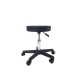 Офис стол-табуретка RFG Stool, до 130 kg, екокожа, черна, 2 броя в комплект