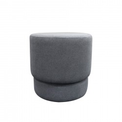 Табуретка RFG Zara, кръгла, дамаска, 450 х 450 х 450 mm, сива - Rfg