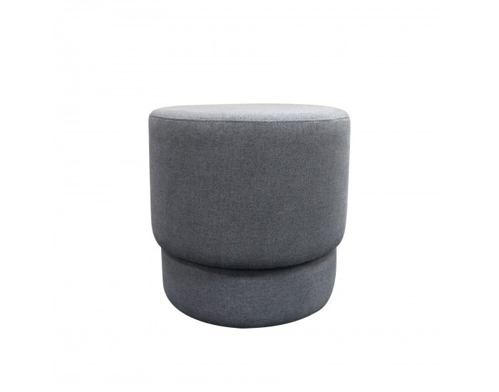 Табуретка RFG Zara, кръгла, дамаска, 450 х 450 х 450 mm, сива