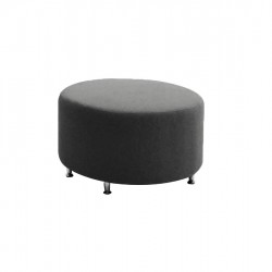 Табуретка RFG Zara, кръгла, дамаска, 700 х 700 х 400 mm, сива - Rfg