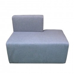 Модул RFG Zara, прав, текстил, 100 х 600 х 750 mm, сив - Rfg