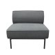 Модул RFG Klark, прав, текстил, 800 х 800 х 720 mm, сив