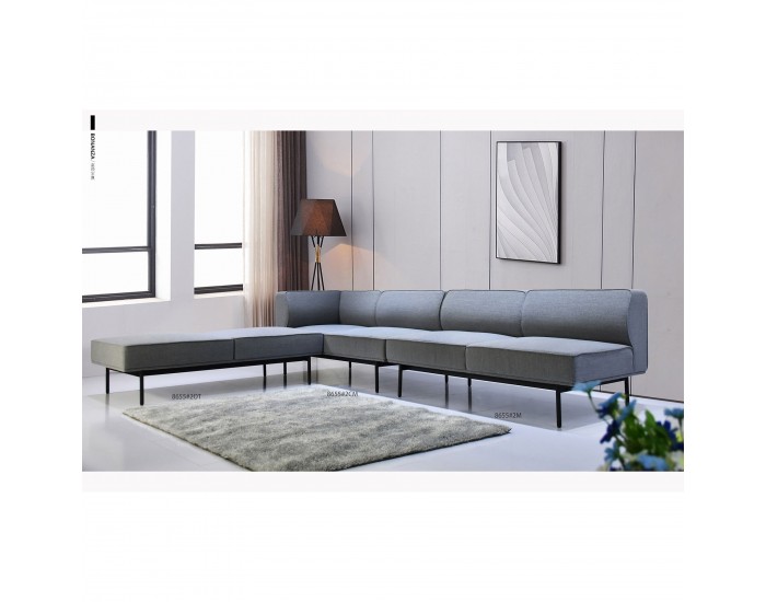 Модул RFG Klark, прав, текстил, 800 х 800 х 720 mm, сив