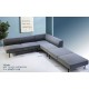 Модул RFG Klark, прав, текстил, 800 х 800 х 720 mm, сив