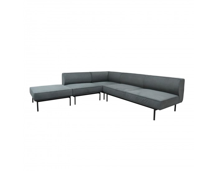Модул RFG Klark, прав, текстил, 800 х 800 х 720 mm, сив
