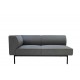 Модул RFG Klark, прав, текстил, 800 х 800 х 720 mm, сив