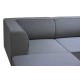 Модул RFG Klark, прав, текстил, 800 х 800 х 720 mm, сив