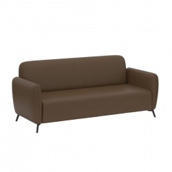Диван RFG Lisa, двуместен, екокожа, 1380 х 750 х 780 mm, кафяв - Rfg