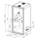 RFG Шумоизолираща акустична кабина Flexi One, 1050 х 1050 х 2240 mm, сива