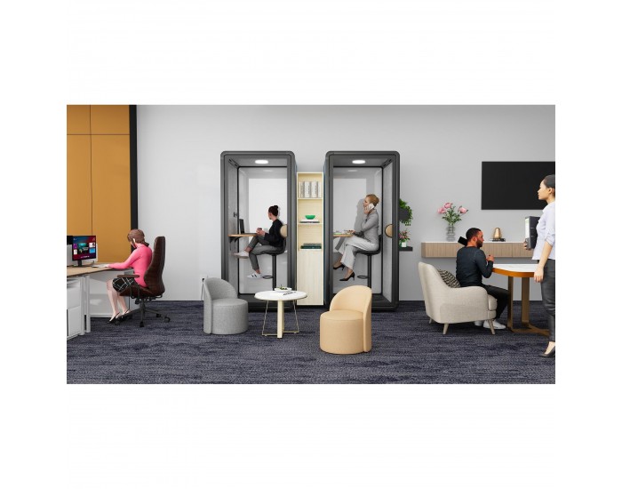 RFG Шумоизолираща акустична кабина Flexi One, 1050 х 1050 х 2240 mm, сива
