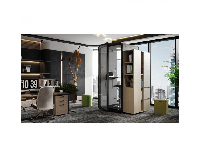 RFG Шумоизолираща акустична кабина Flexi One, 1050 х 1050 х 2240 mm, сива