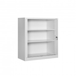 Шкаф RFG, метален, с ролетна врата, 100 х 45 х 109 cm, бял - Rfg