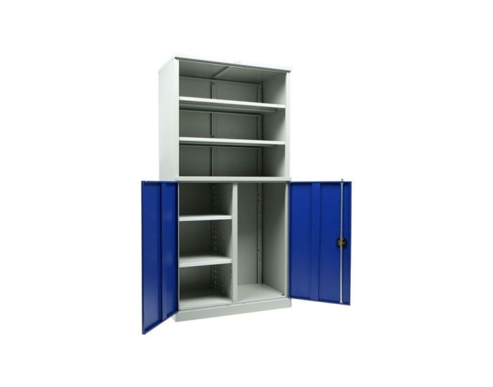 Шкаф за инструменти ТС1995 102200, метален, 950 х 500 х 1900 mm, синьо-сив