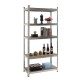 Стелаж RFG, метален, с 5 рафта, 1000 х 400 х 1920 mm, MDF, до 65 kg