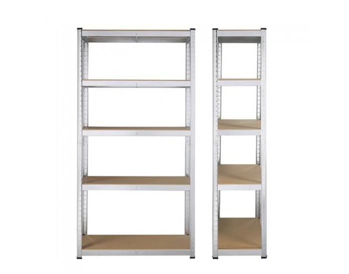Стелаж RFG, метален, с 5 рафта, 1000 х 400 х 1920 mm, MDF, до 65 kg