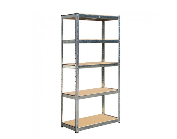 Стелаж RFG, метален, с 5 рафта, 1000 х 400 х 1920 mm, MDF, до 65 kg
